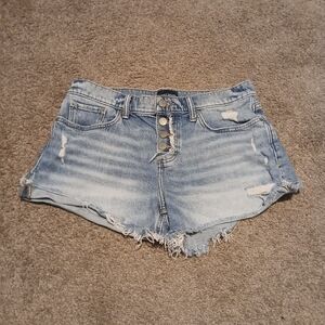 Lucky Brand Light Blue Distressed Jean Shorts